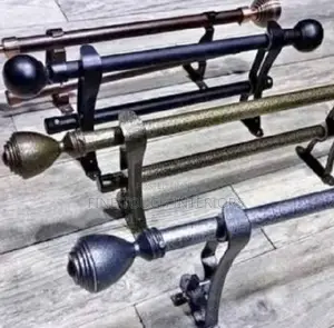 Strong Jua Kali Curtain Rods for Home Office
