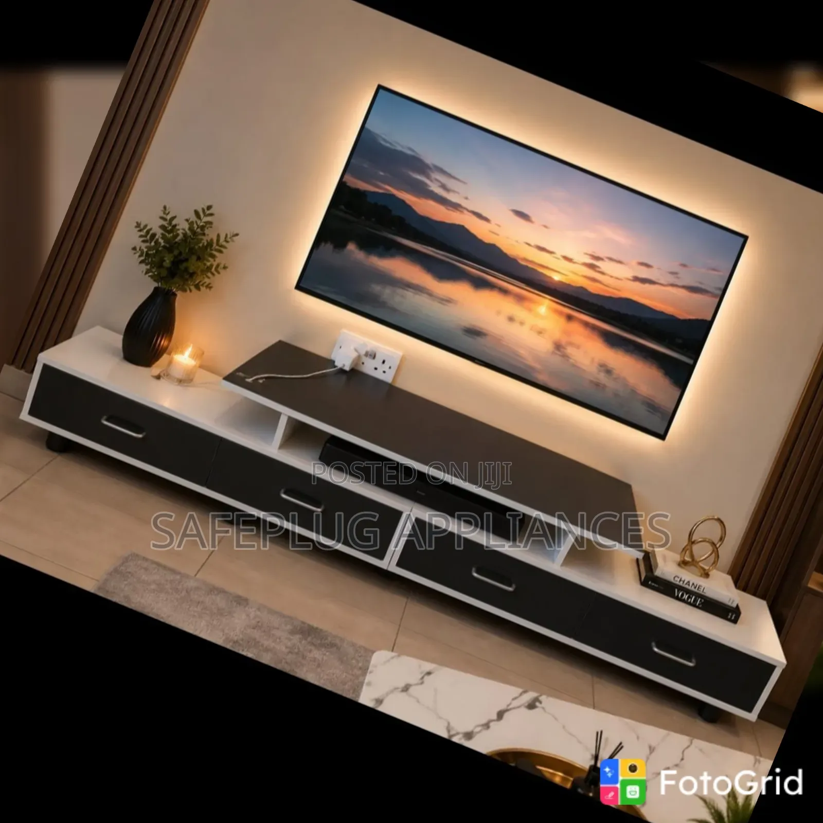 Imported Executive TV Stand With Drawers