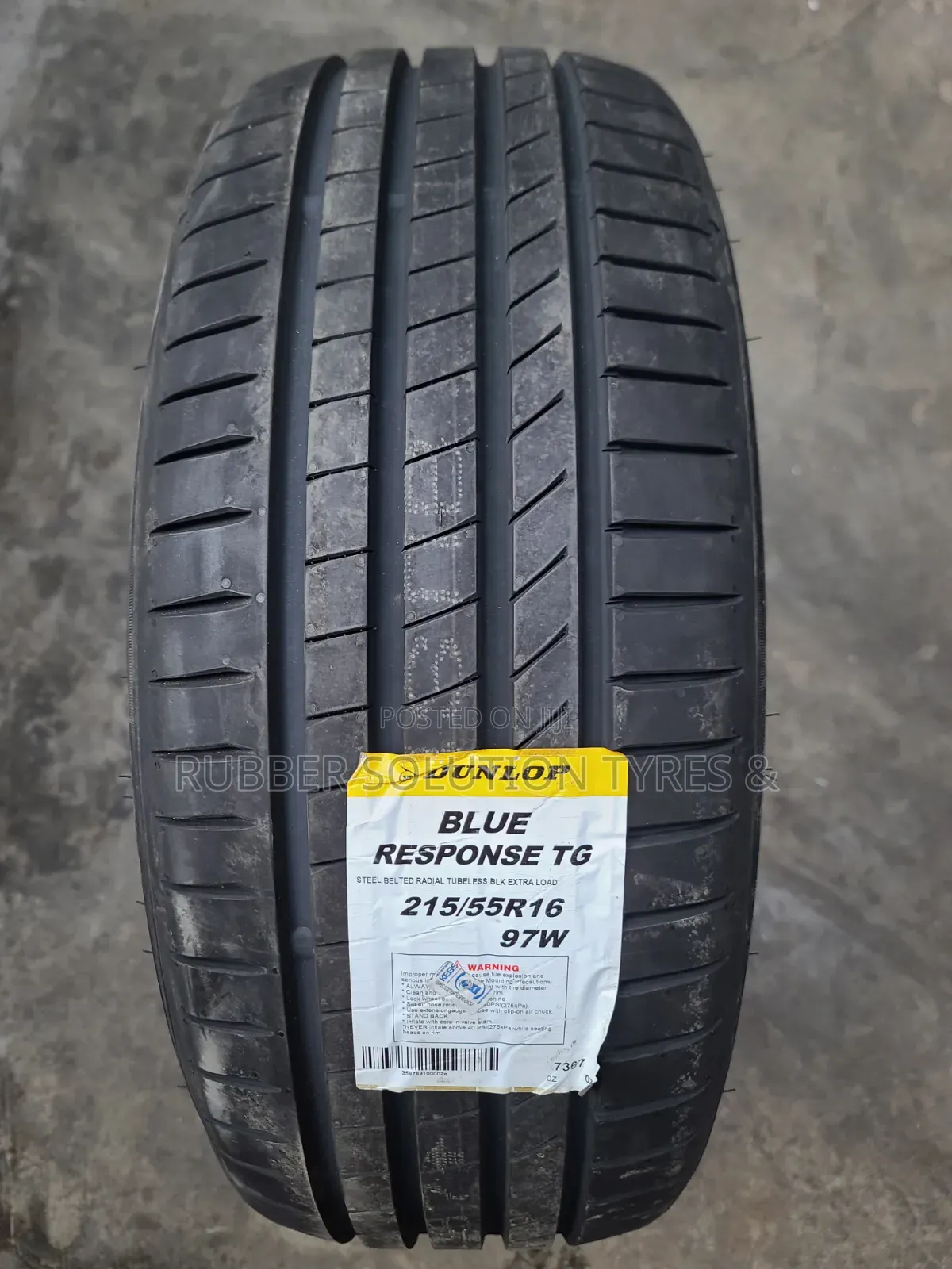 215 /55 R16 Dunlop Tyres 97w Blue Response Tg Made in Japan