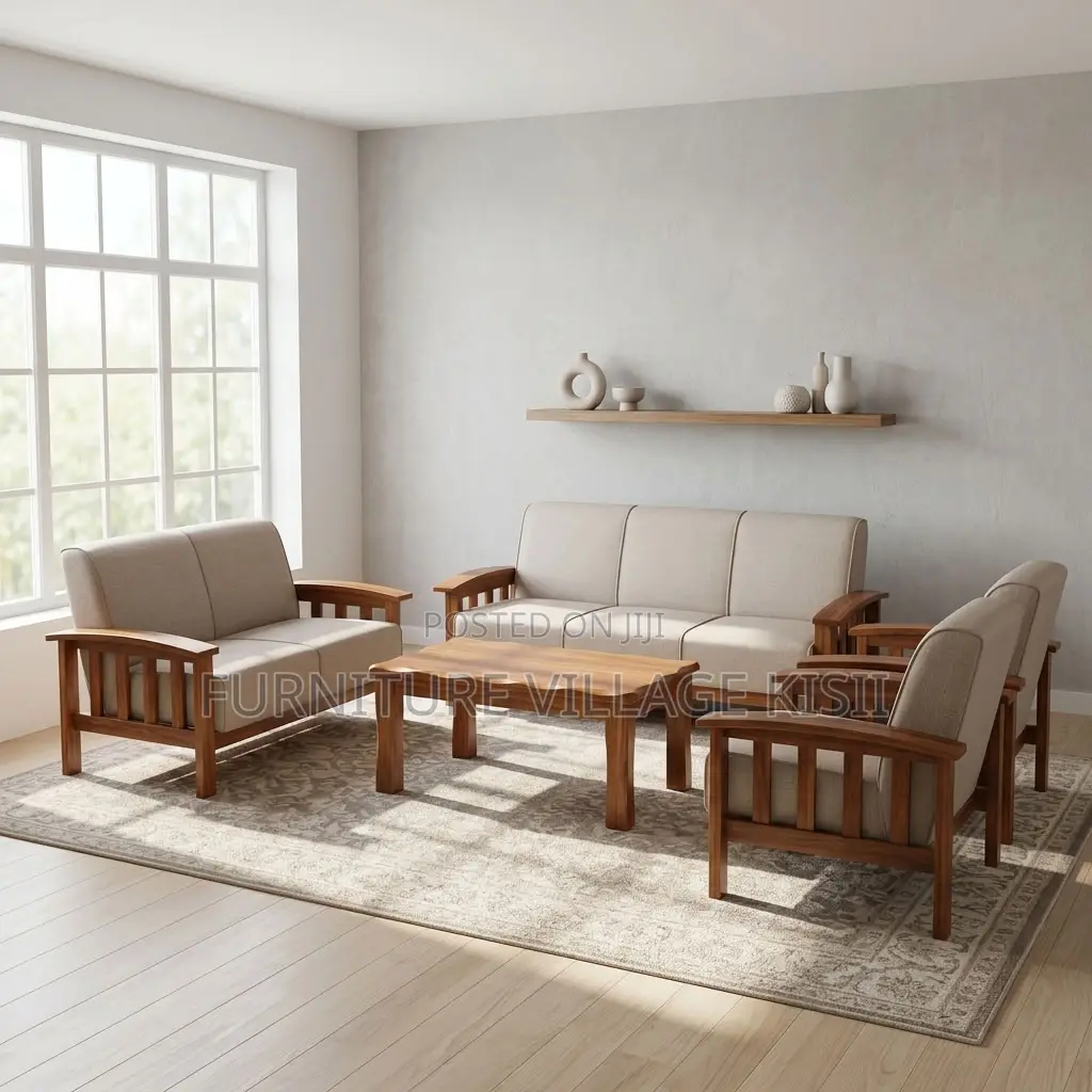 7-Seater Fabric Office Sofa