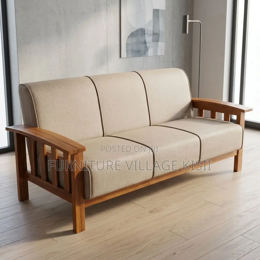 7-Seater Fabric Office Sofa