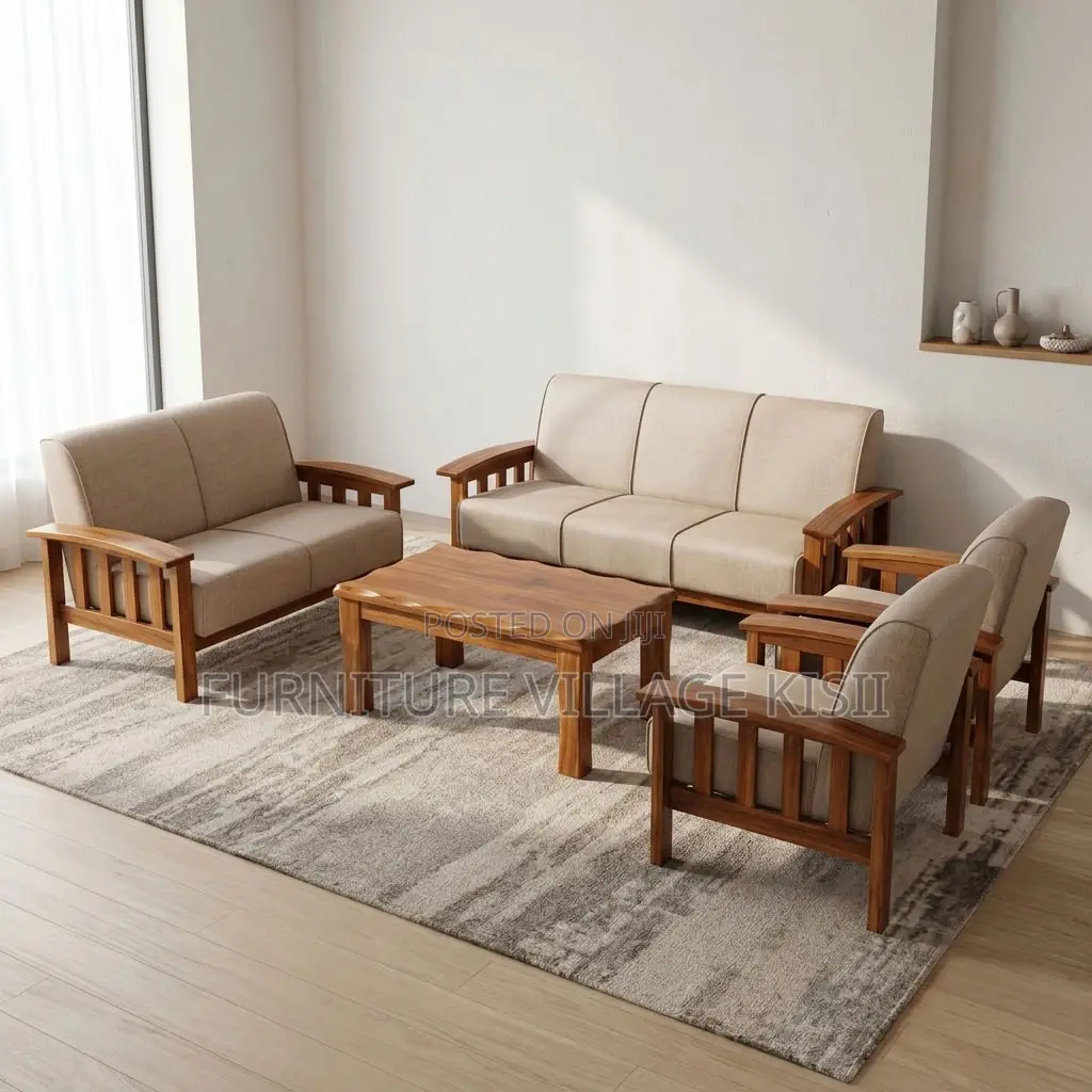 7-Seater Fabric Office Sofa