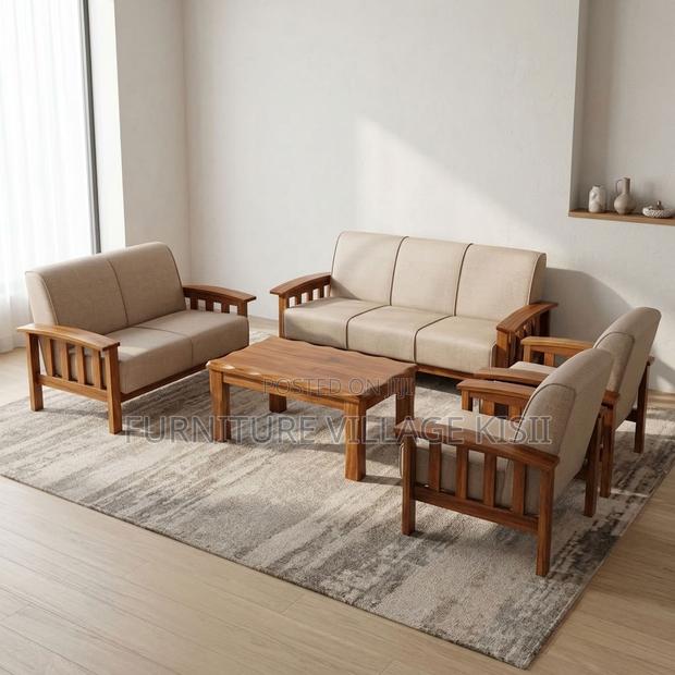 7-Seater Fabric Office Sofa - main view