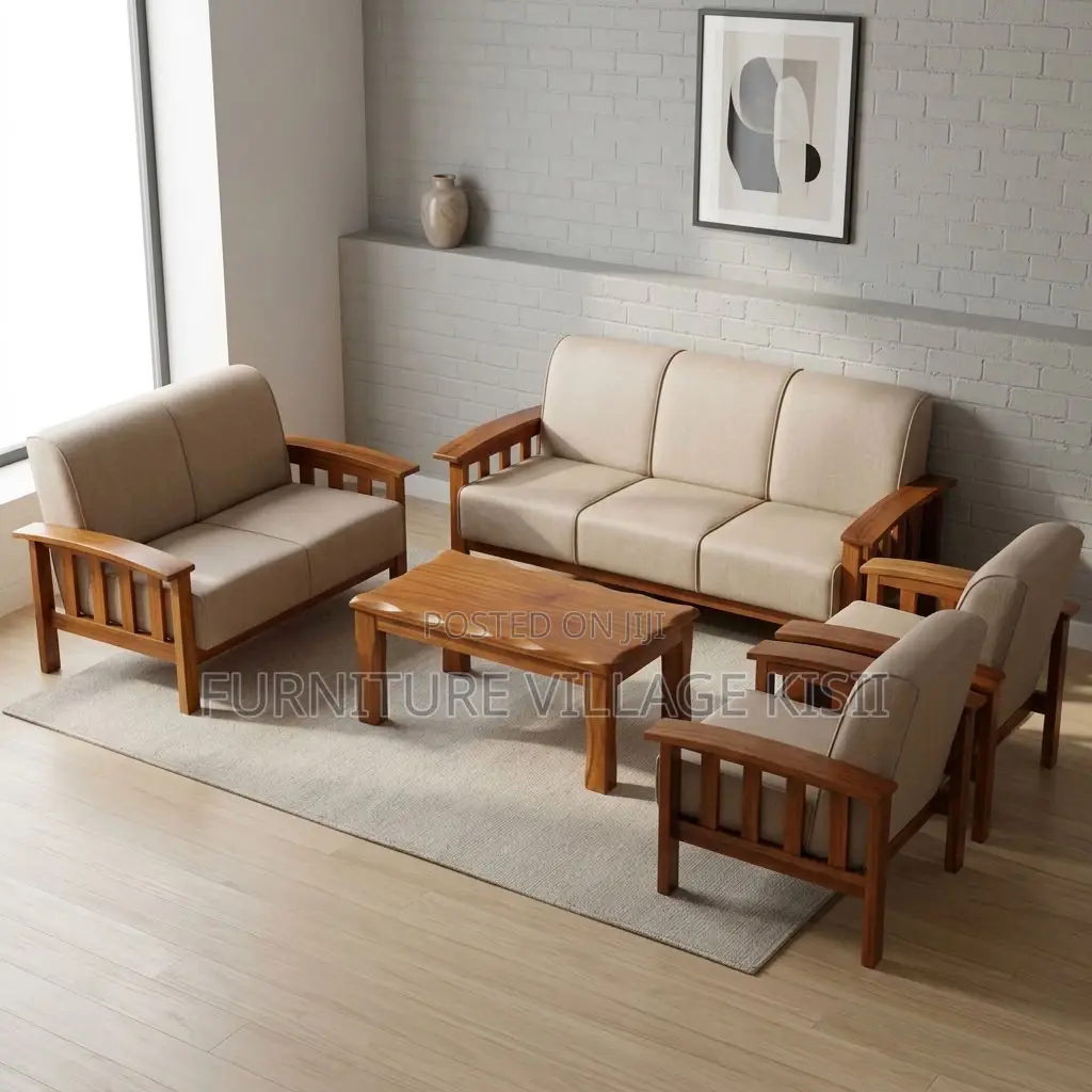 7-Seater Fabric Office Sofa