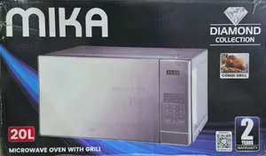 Mika 20L Digital Microwave Oven With Grill (Silver)
