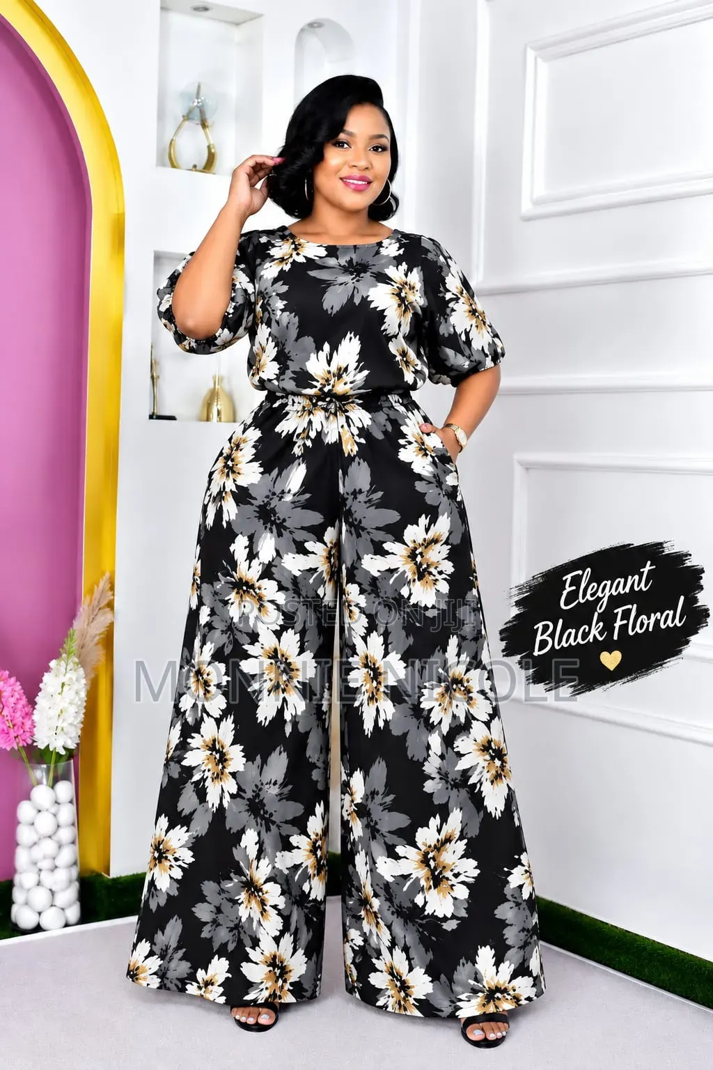 Wild Leopard Two Piece Pallazo Set. Trendy Set