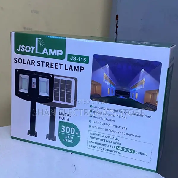 JSOT 300W 3-Way Solar Floodlight – Adjustable Foldable Outdoor Securit