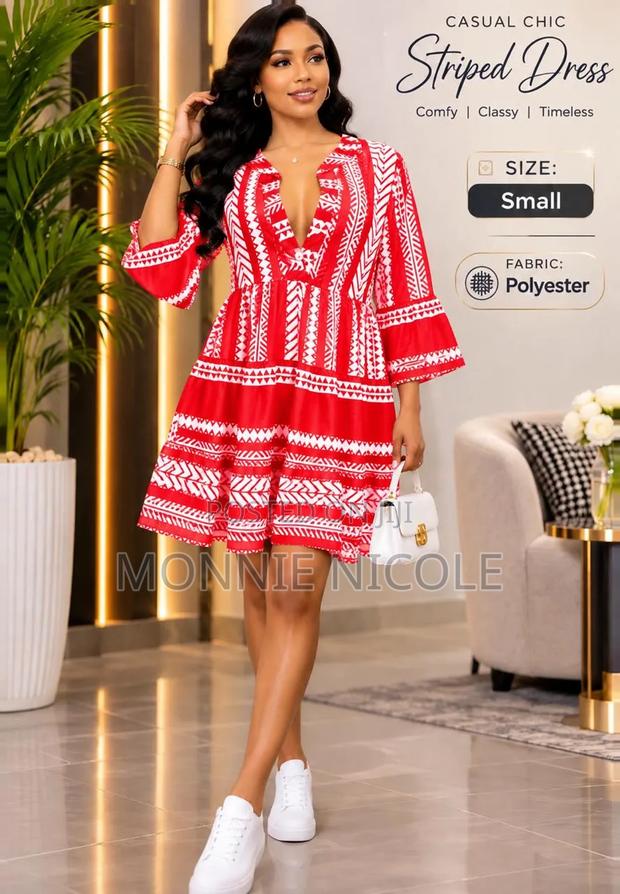 Casual Chic Striped Dress - main view