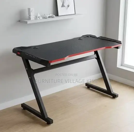 1.2M Black Lightned Gaming Table.