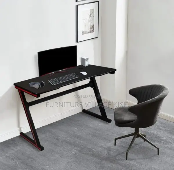 1.2M Black Lightned Gaming Table.