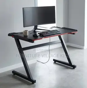 1.2M Black Lightned Gaming Table.