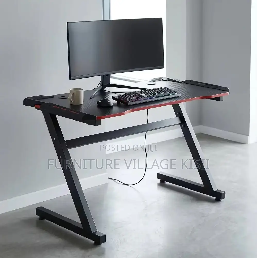 1.2M Black Lightned Gaming Table.