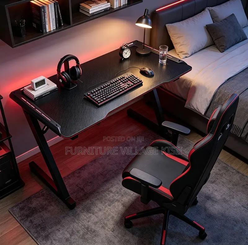 1.2M Black Lightned Gaming Table.