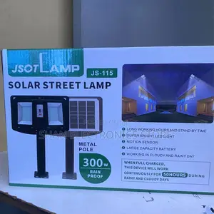 JSOT 300W 3-Panel Solar LED Flood Light – Foldable Outdoor Lamp