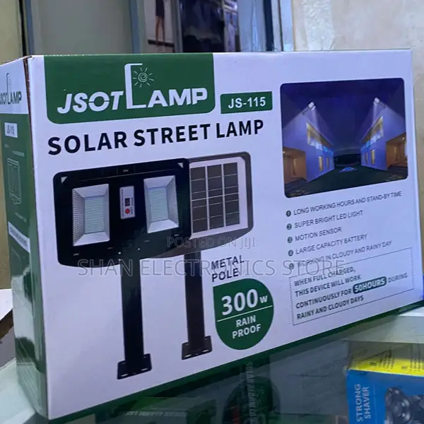JSOT 300W Triple Head Foldable Solar LED Outdoor Security Light