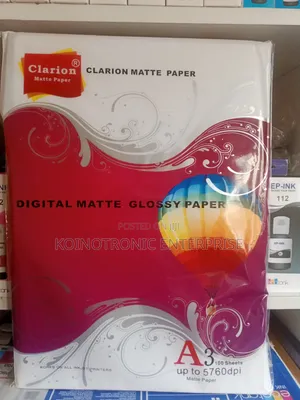 Clarion A3 Sized Single Sided Digital Matte Glossy Paper