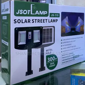JSOT 300W Solar Floodlight With 3 Adjustable Heads – Outdoor Lighting