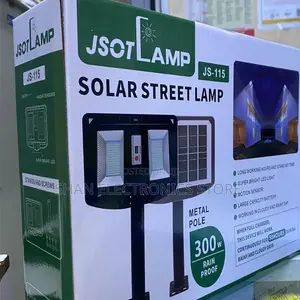 JSOT 300W Solar Floodlight With 3 Adjustable Heads – Outdoor Lighting