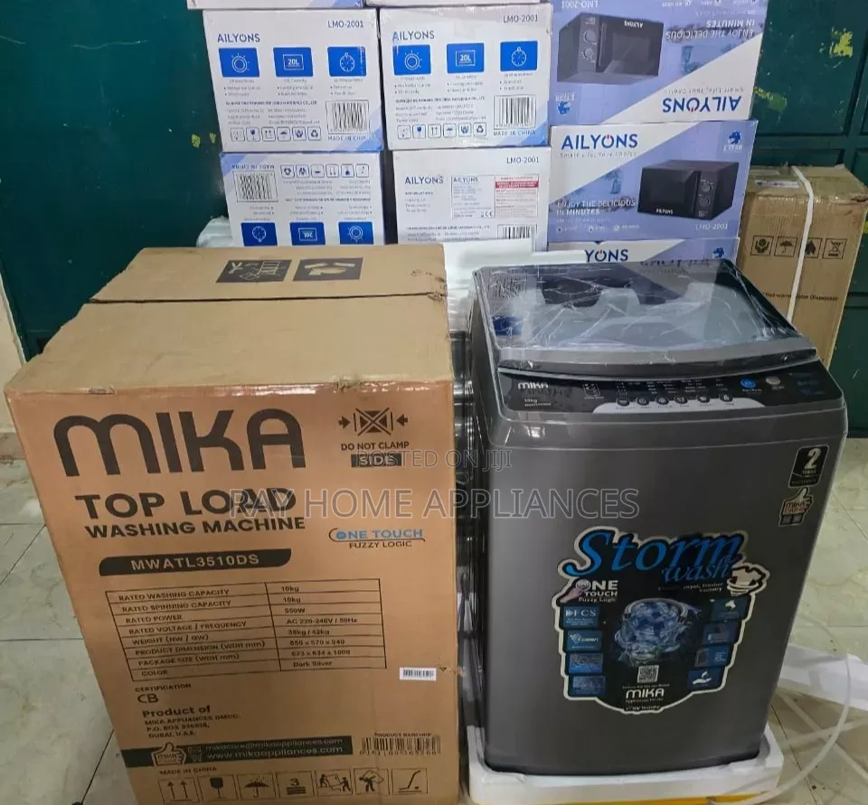 10kgs Mika Fully Automatic Top Load Washing Machine