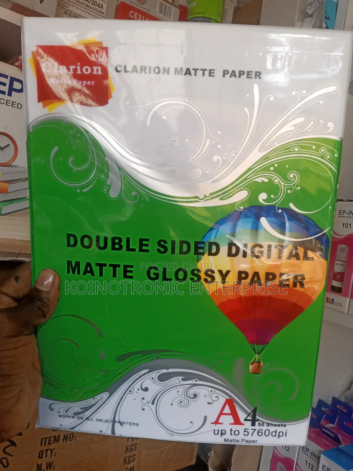 Clarion Clarion Double Sided Glossy Matte Photo Paper - A4, 50 Sheets,