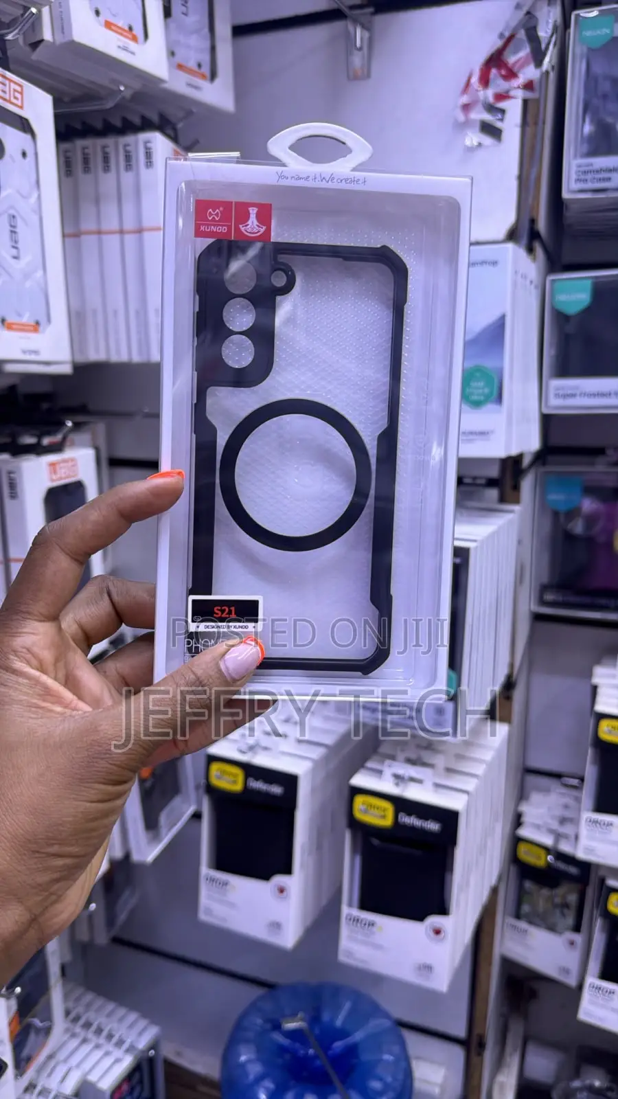 Xundd Magnetic Armor Clear Case Designed for the Samsung Galaxy S21