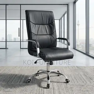 Office Chairs; Leather High Bcak Swivel Clerical Visitors Guests Chair