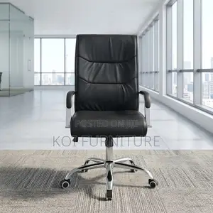 Office Chairs; Leather High Bcak Swivel Clerical Visitors Guests Chair