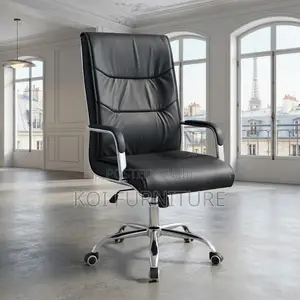 Office Chairs; Leather High Bcak Swivel Clerical Visitors Guests Chair