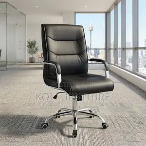Office Chairs; Leather High Bcak Swivel Clerical Visitors Guests Chair