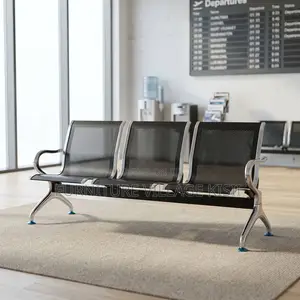 3-Link Metallic Waiting Bench