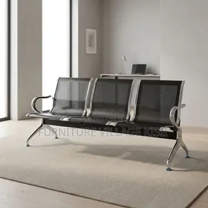 3-Link Metallic Waiting Bench