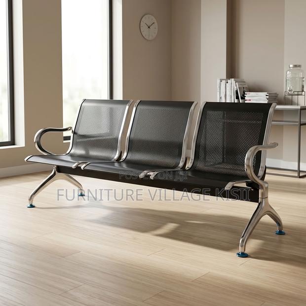 3-Link Metallic Waiting Bench - thumbnail 15