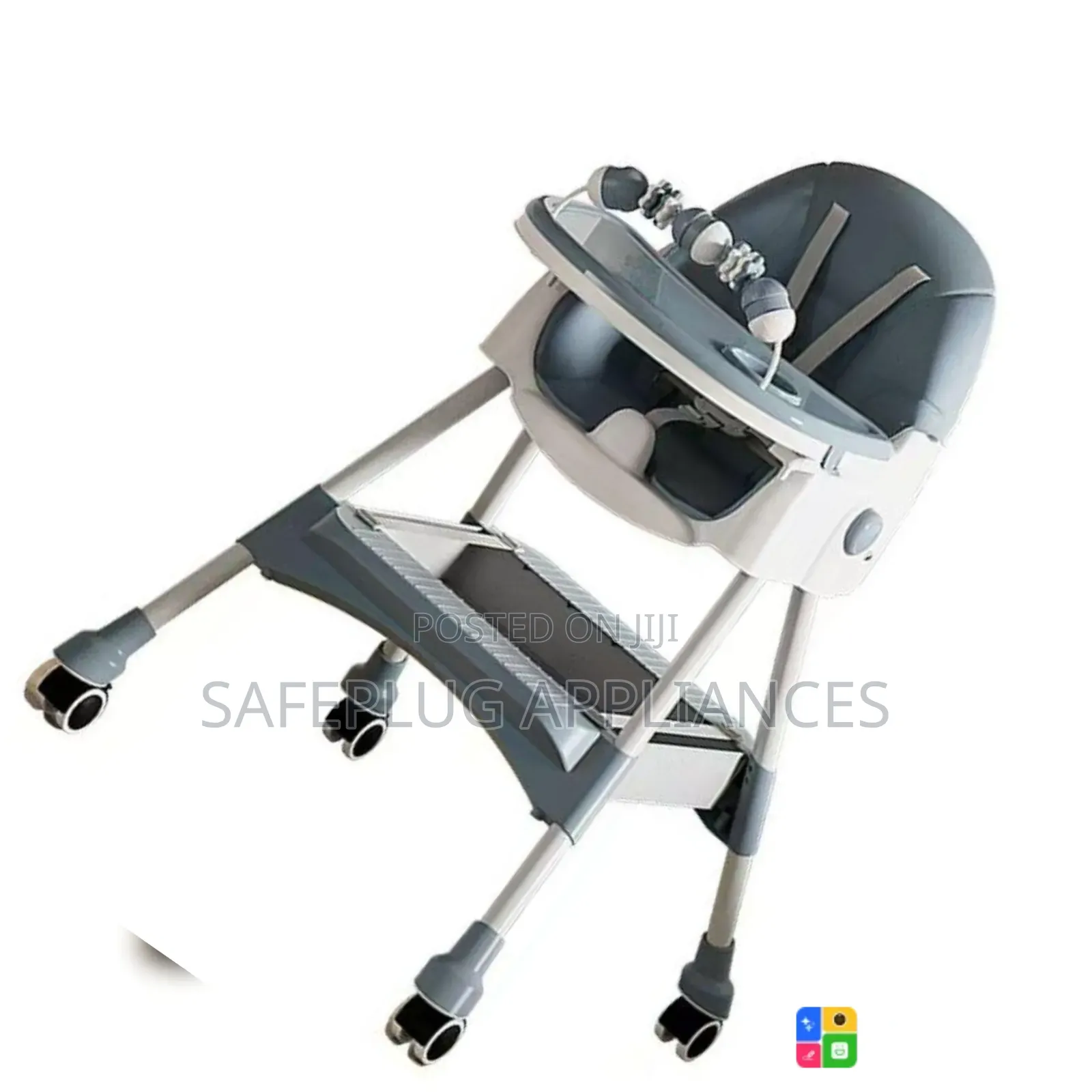 Baby High Chair With Wheels for Feeding Mealtime