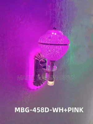 Pink and White Wall Light