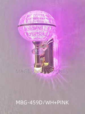 Pink and White Wall Light