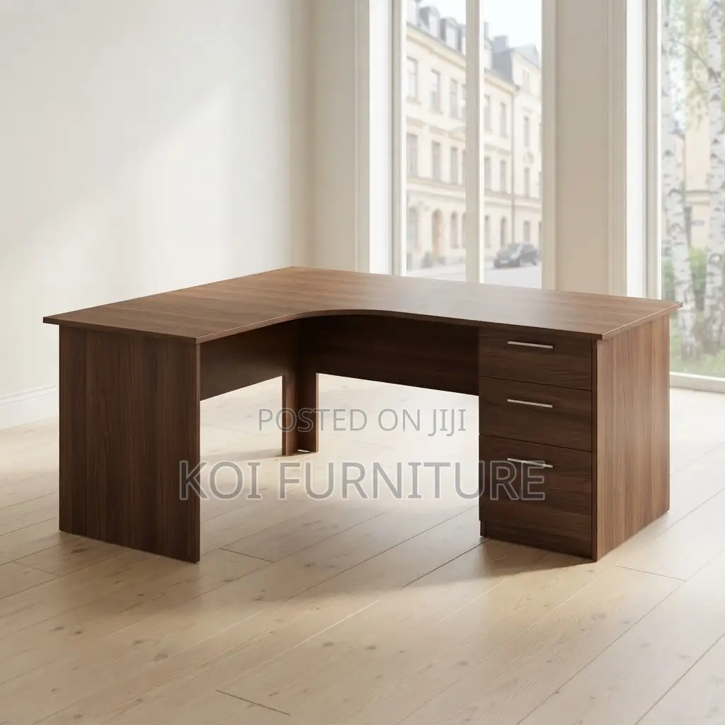 Office Desk; 1.2 Meters Home Office Round Lockable Desk