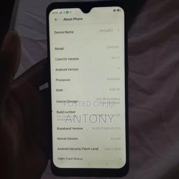 Oppo F15 256 GB Blue - thumbnail 2