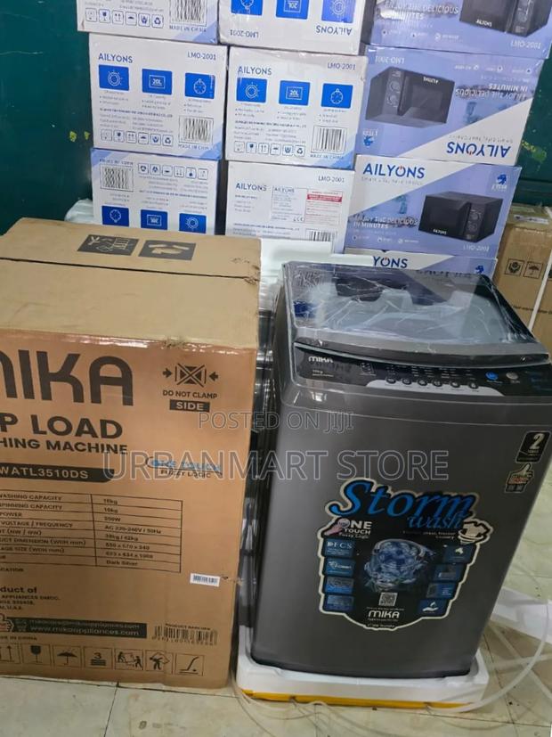 Mika 10KG Automatic Top Load Washing Machine