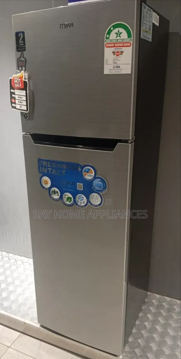 265litresMika Double Door Refrigerator