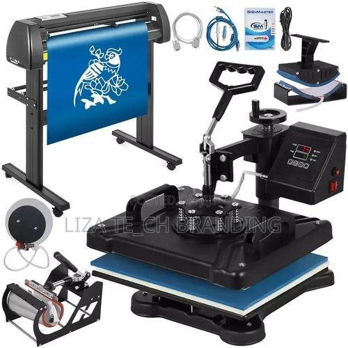8-in-1 Multifunction Heat Press + 2ft Vinyl Cutter Plotter