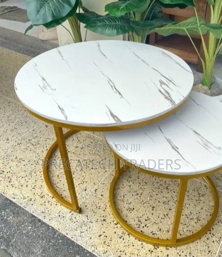 Modern White MDF Nesting Coffee Table