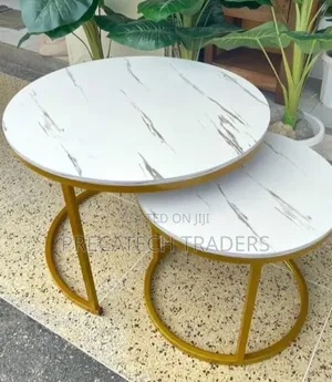 Elegant Marble Effect Coffee Table Set