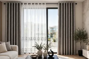 Silver Grey Shimmer Curtain