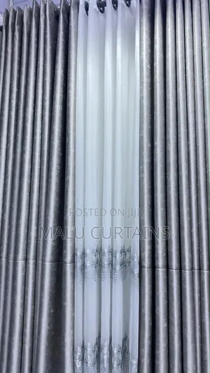 Silver Grey Shimmer Curtain