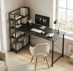 2 in 1 Bookshelf Workstation 
It Is a Versatile Home Office Worktable
