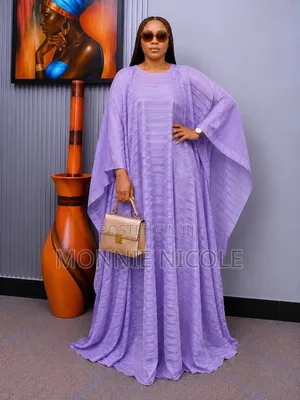 Elegant Elena Purple Lace in Double With Scarf
