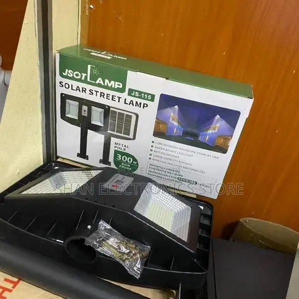 JSOT 300W 3-Head Solar LED Security Flood Lamp – Wide Area Lighting