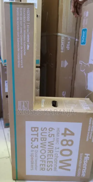 Hisense HS3100 480W 3.1CH Wireless Soundbar With Subwoofer
