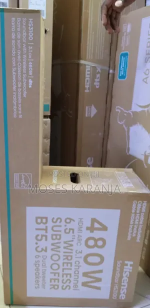 Hisense HS3100 480W 3.1 Channel Soundbar With Wireless Subwoofer