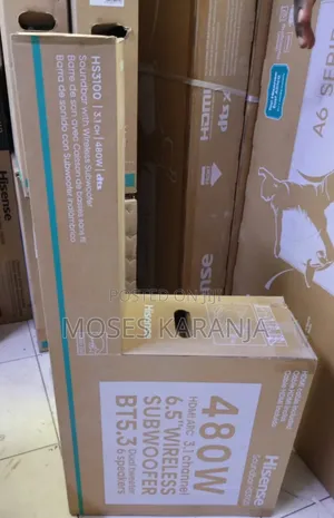 Hisense HS3100 480W Soundbar 3.1CH With Wireless Bass Subwoofer